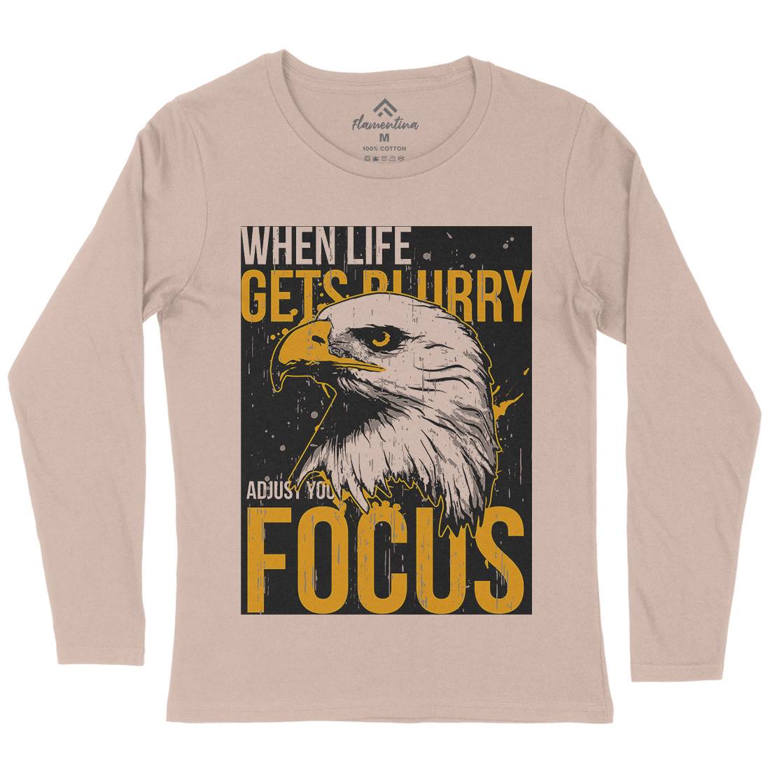 Eagle Focus Womens Long Sleeve T-Shirt Animals B717