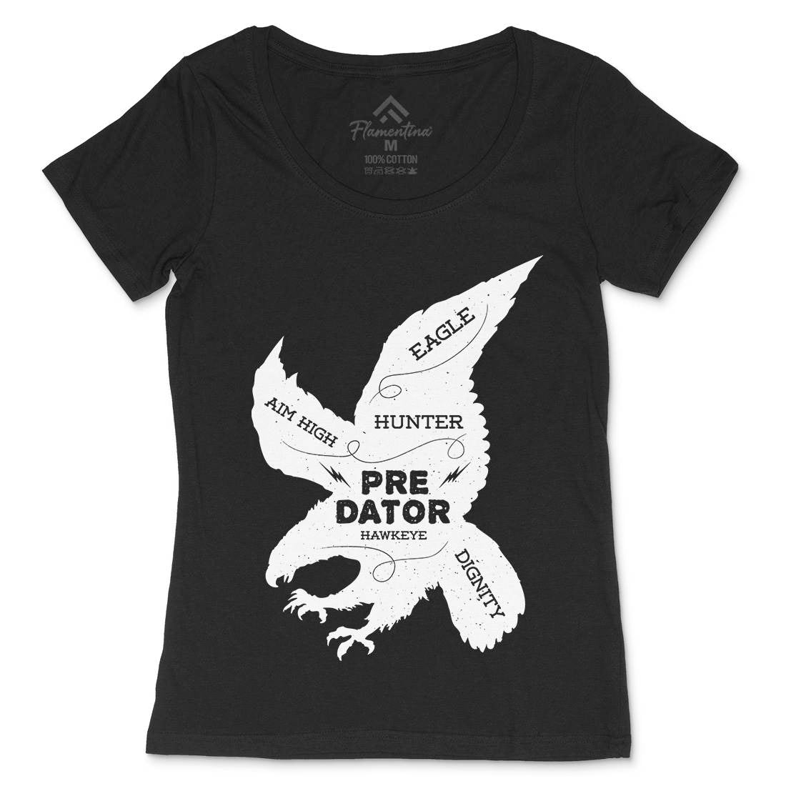 Eagle Predator Womens Scoop Neck T-Shirt Animals B718