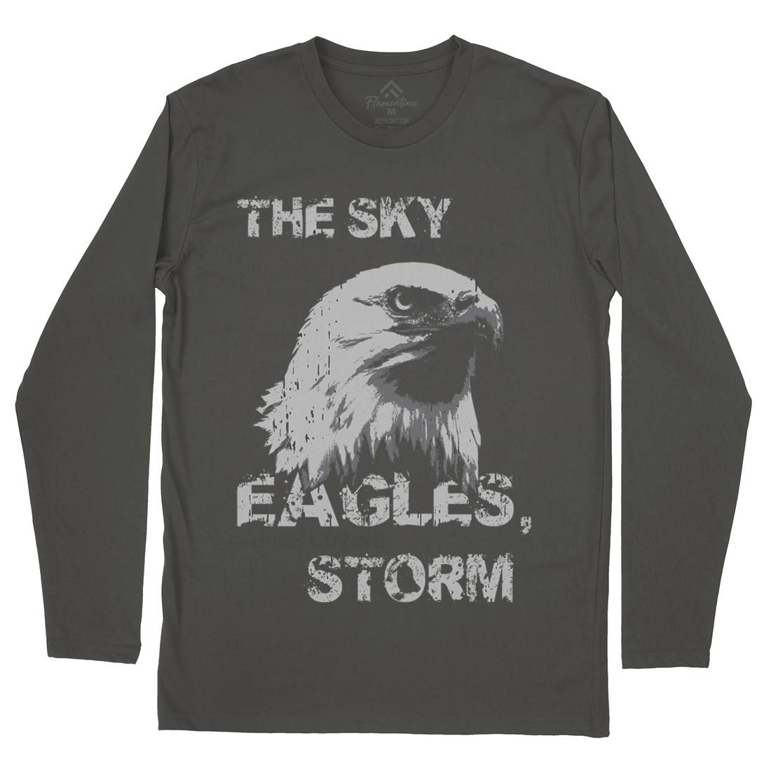 Eagle Sky Storm Mens Long Sleeve T-Shirt Animals B719