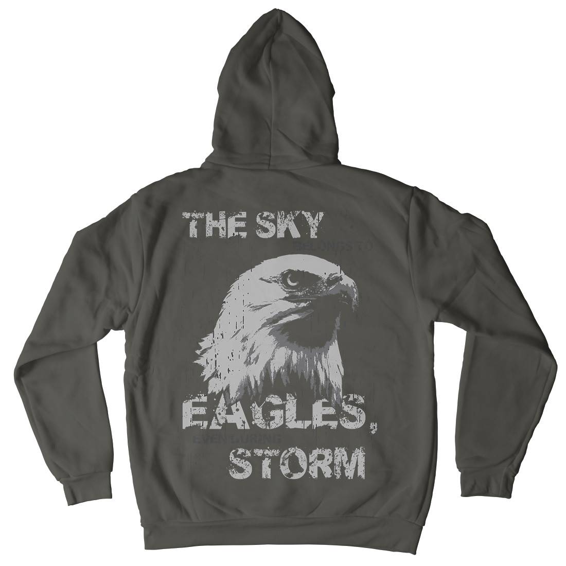 Eagle Sky Storm Kids Crew Neck Hoodie Animals B719