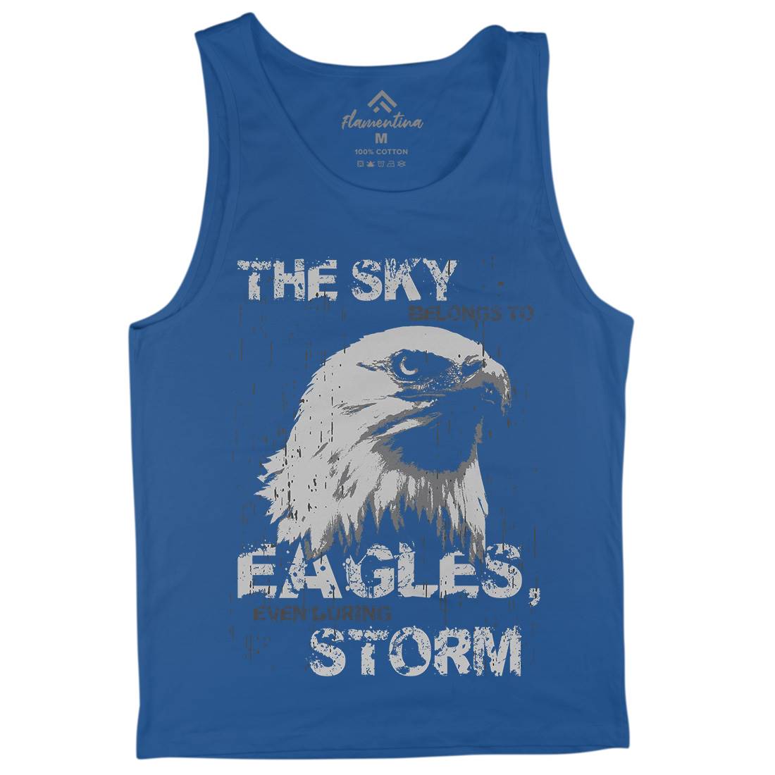 Eagle Sky Storm Mens Tank Top Vest Animals B719