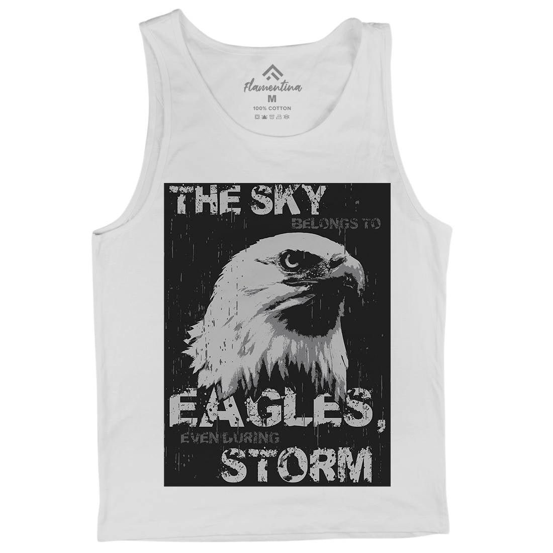 Eagle Sky Storm Mens Tank Top Vest Animals B719