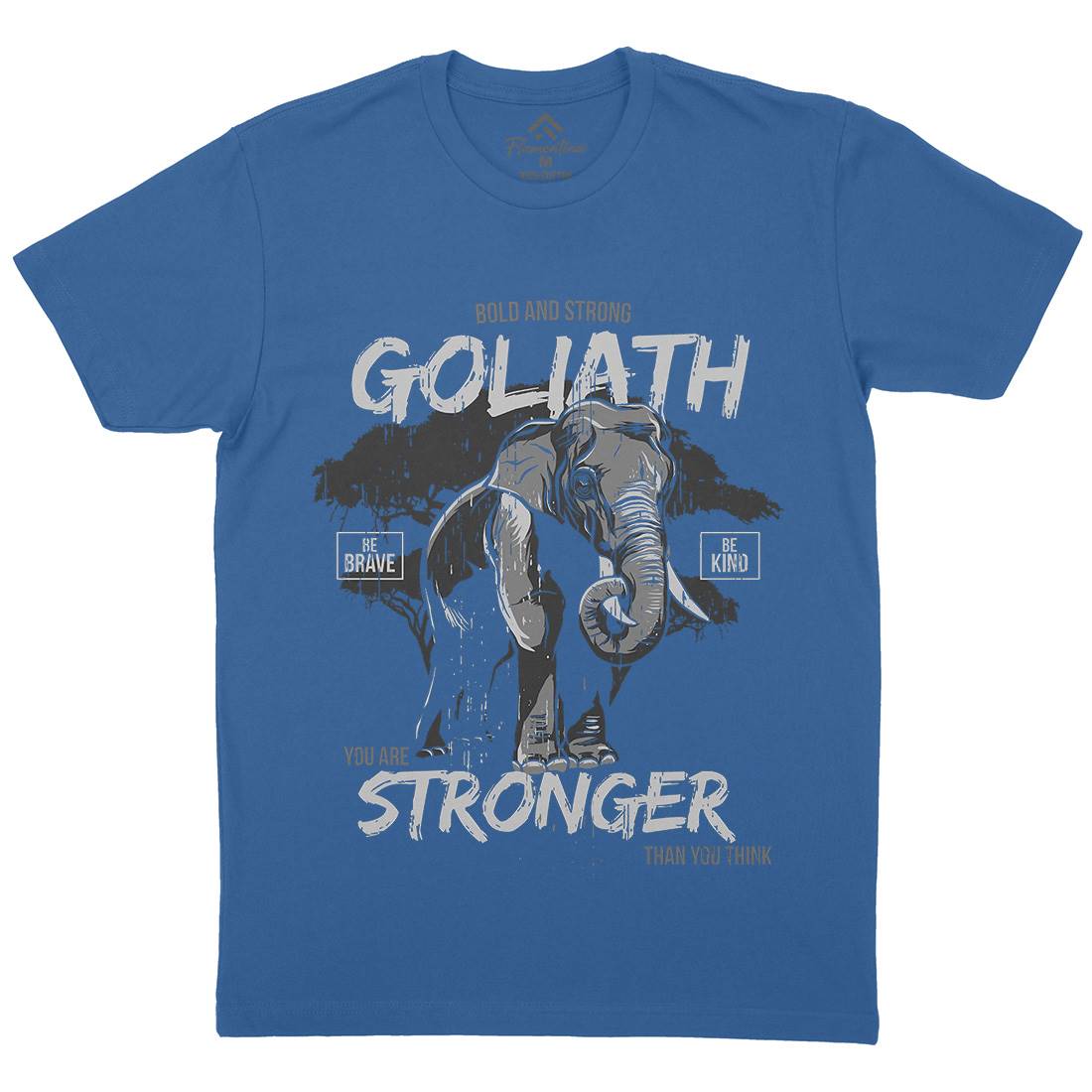 Elephant Goliath Mens Crew Neck T-Shirt Animals B720