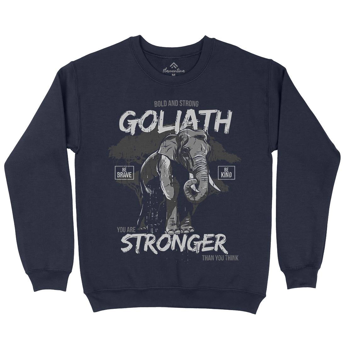 Elephant Goliath Kids Crew Neck Sweatshirt Animals B720