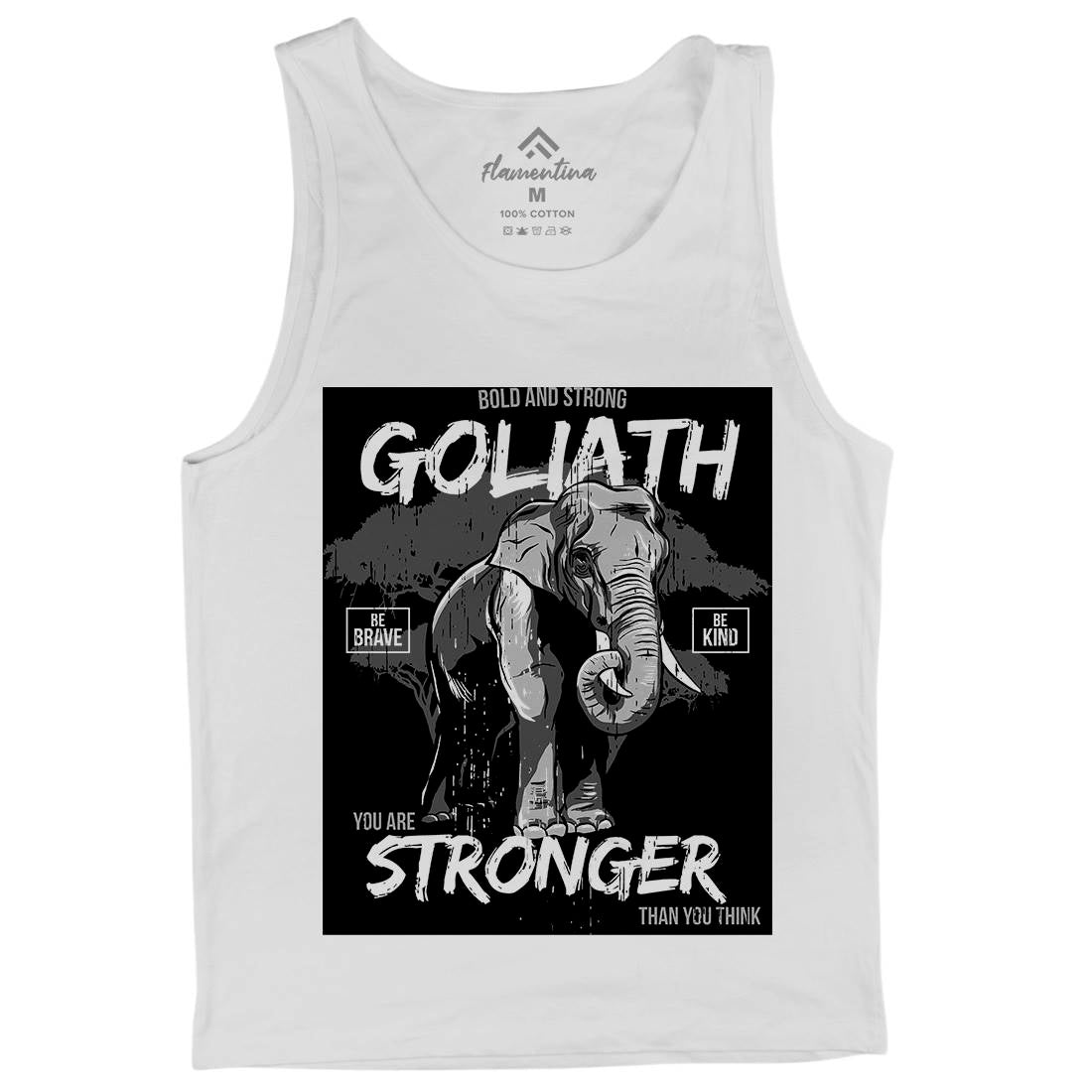 Elephant Goliath Mens Tank Top Vest Animals B720