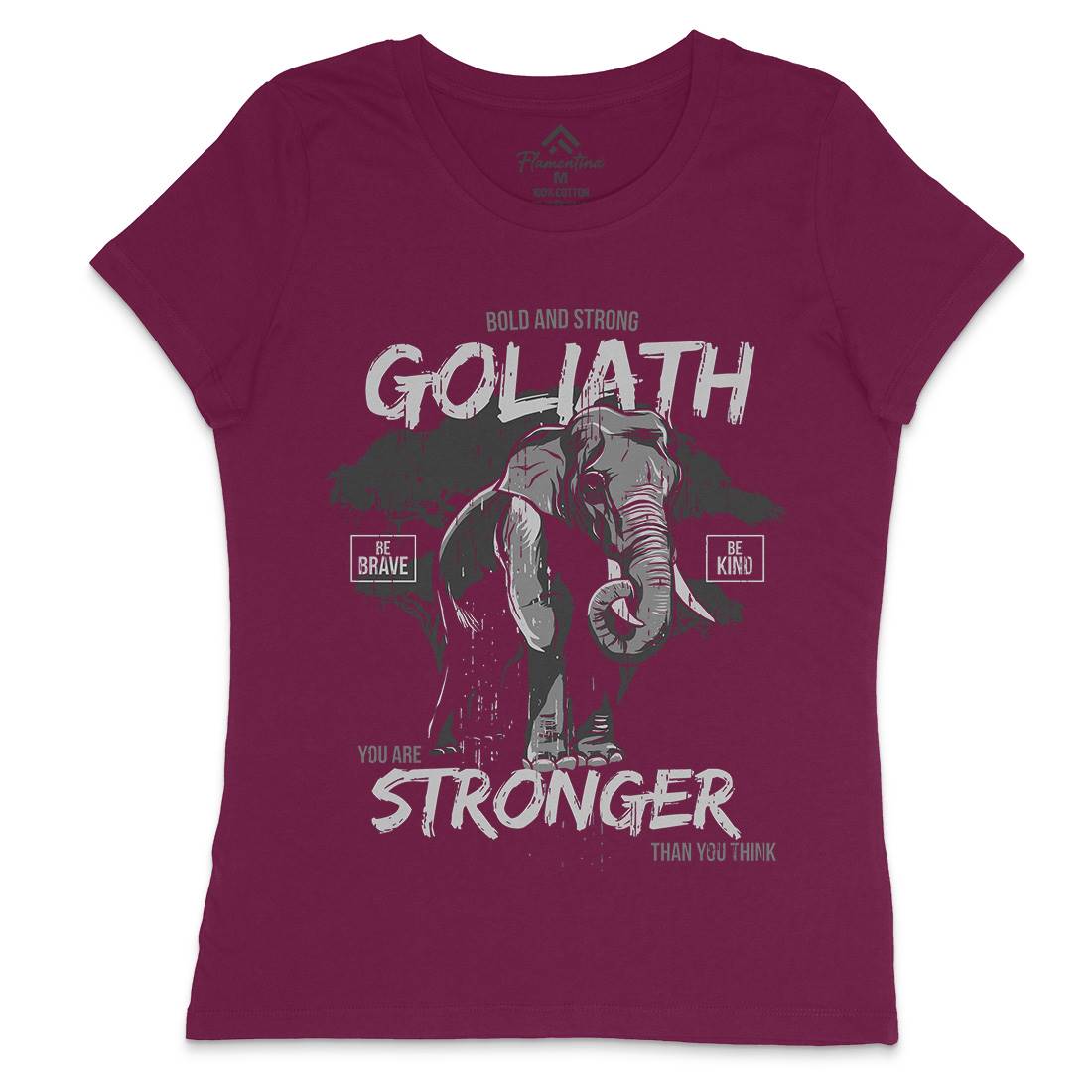Elephant Goliath Womens Crew Neck T-Shirt Animals B720