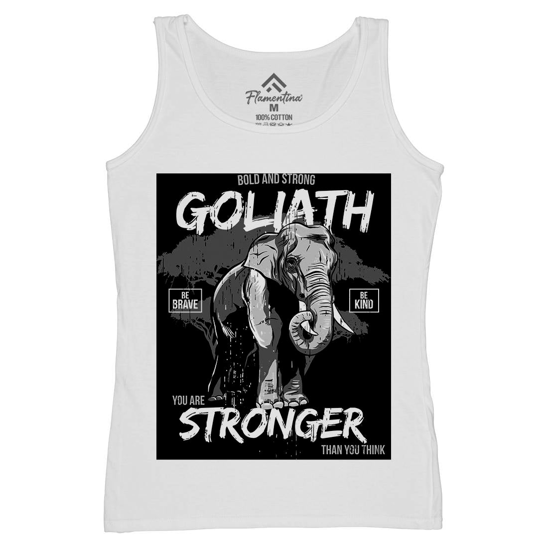 Elephant Goliath Womens Organic Tank Top Vest Animals B720
