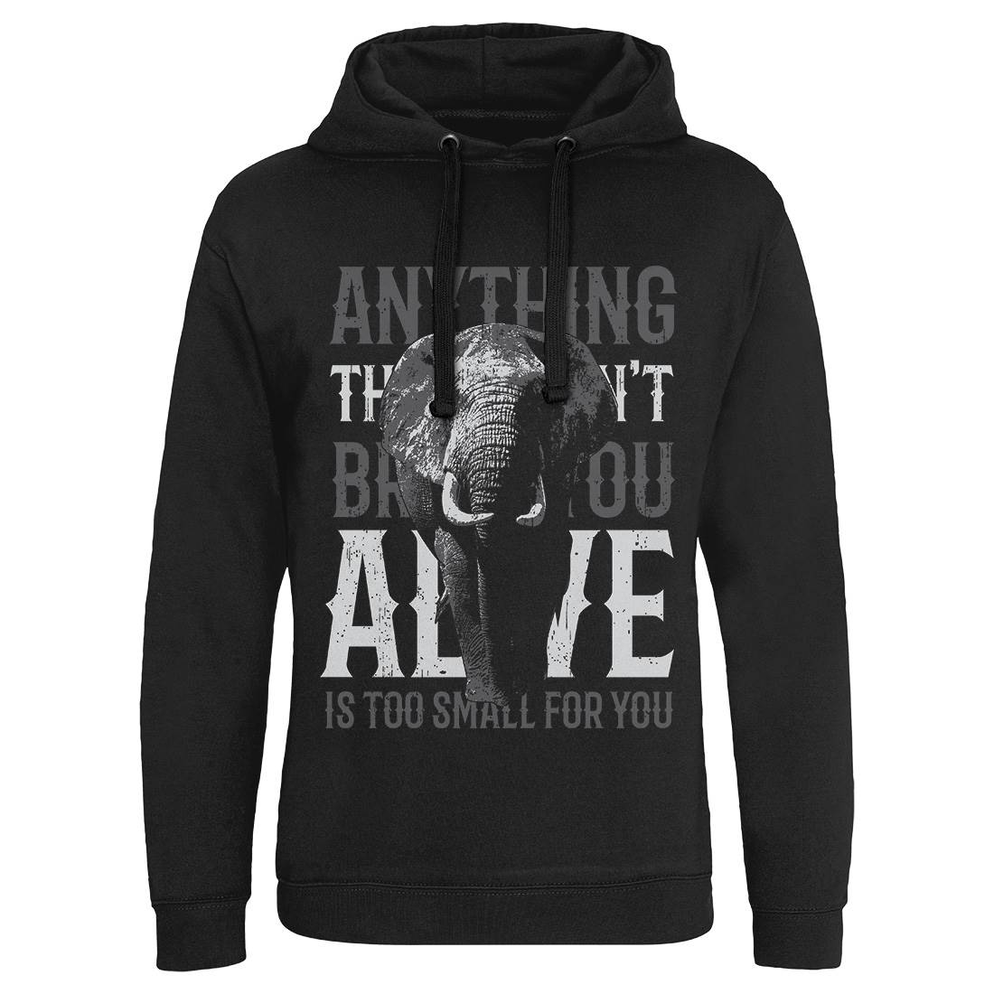 Elephant Too Small Mens Hoodie Without Pocket Animals B722