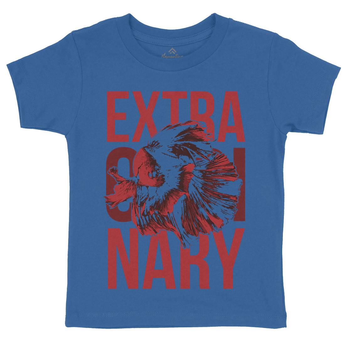 Fish Extra Ordinary Kids Crew Neck T-Shirt Animals B723