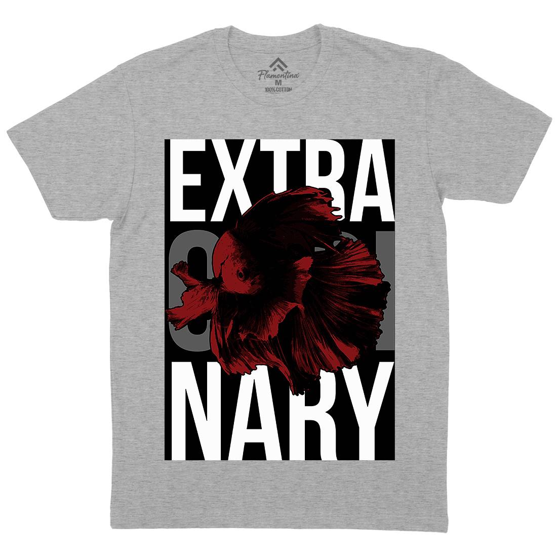 Fish Extra Ordinary Mens Crew Neck T-Shirt Animals B723