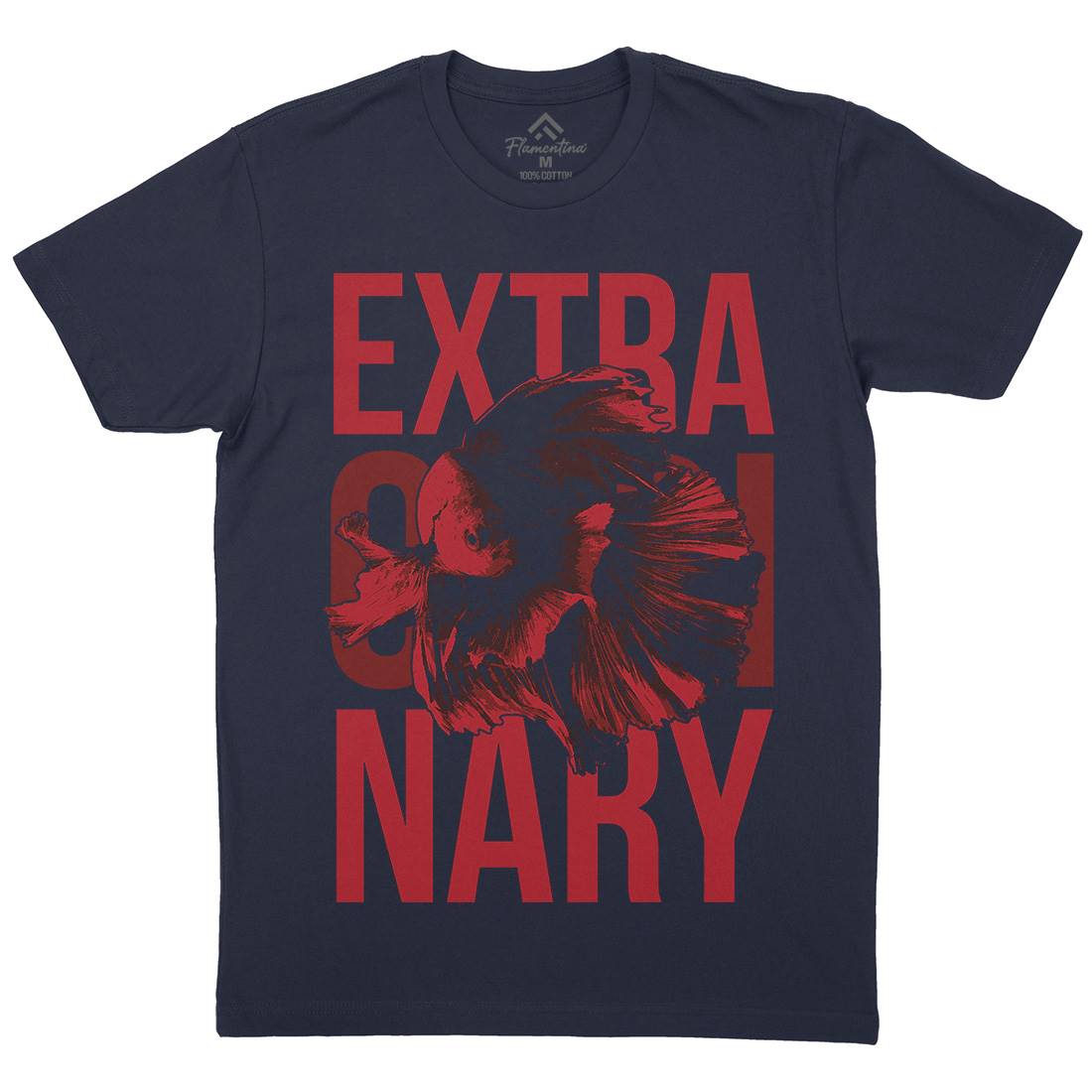 Fish Extra Ordinary Mens Crew Neck T-Shirt Animals B723