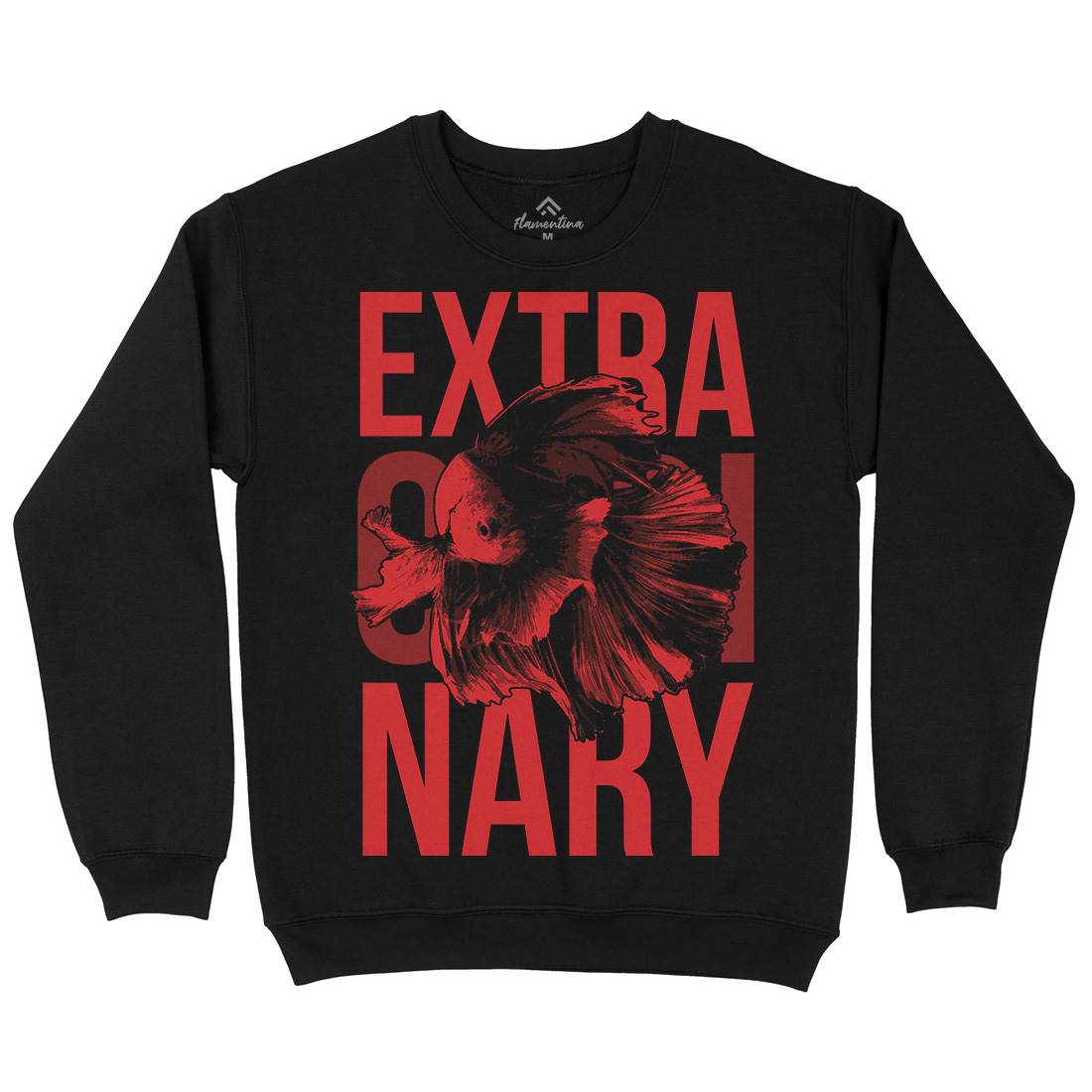 Fish Extra Ordinary Mens Crew Neck Sweatshirt Animals B723