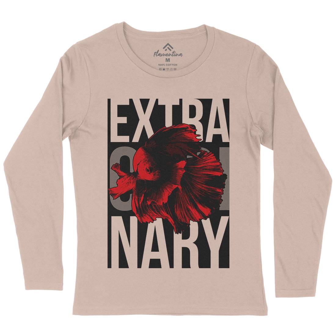Fish Extra Ordinary Womens Long Sleeve T-Shirt Animals B723