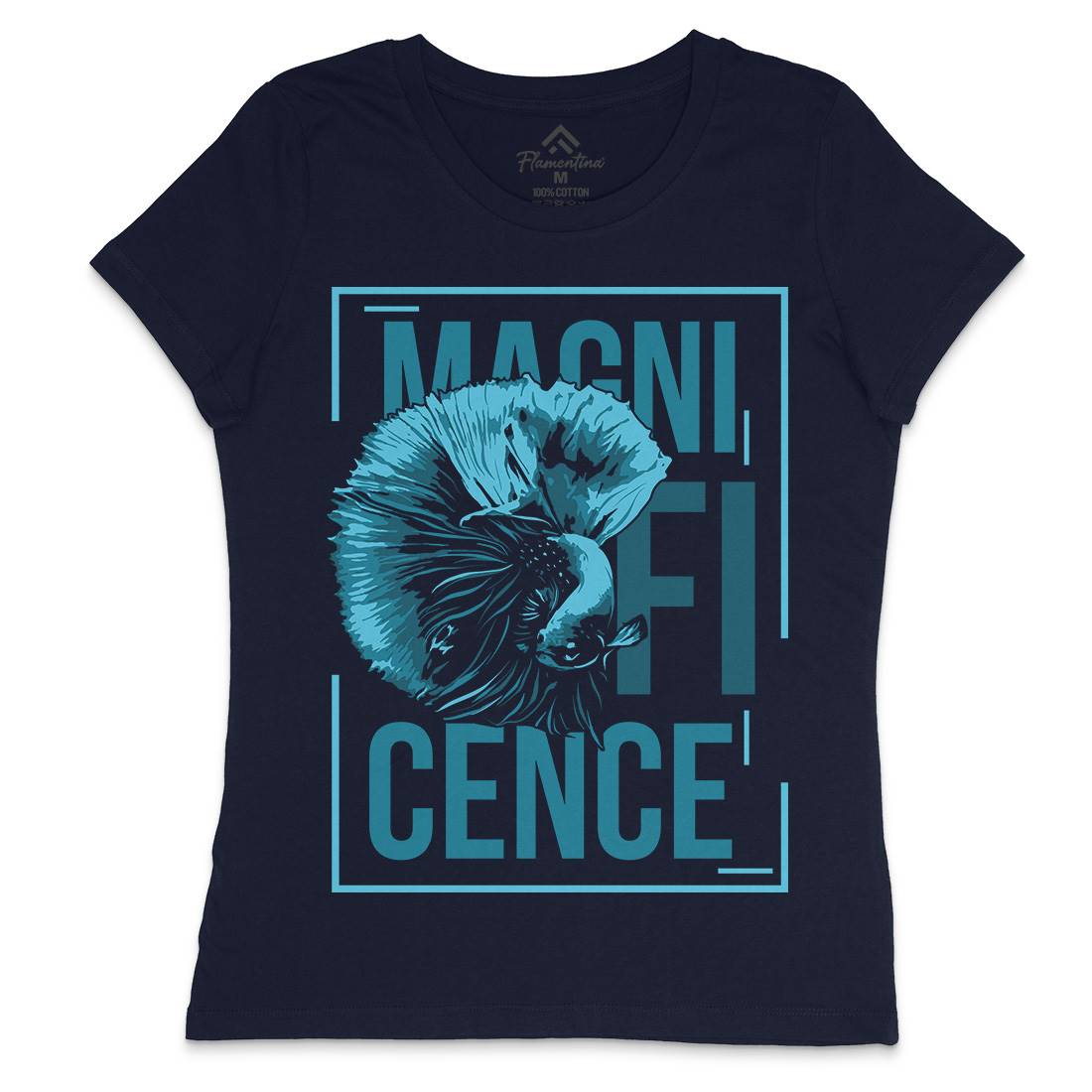 Fish Magnificence Womens Crew Neck T-Shirt Animals B724