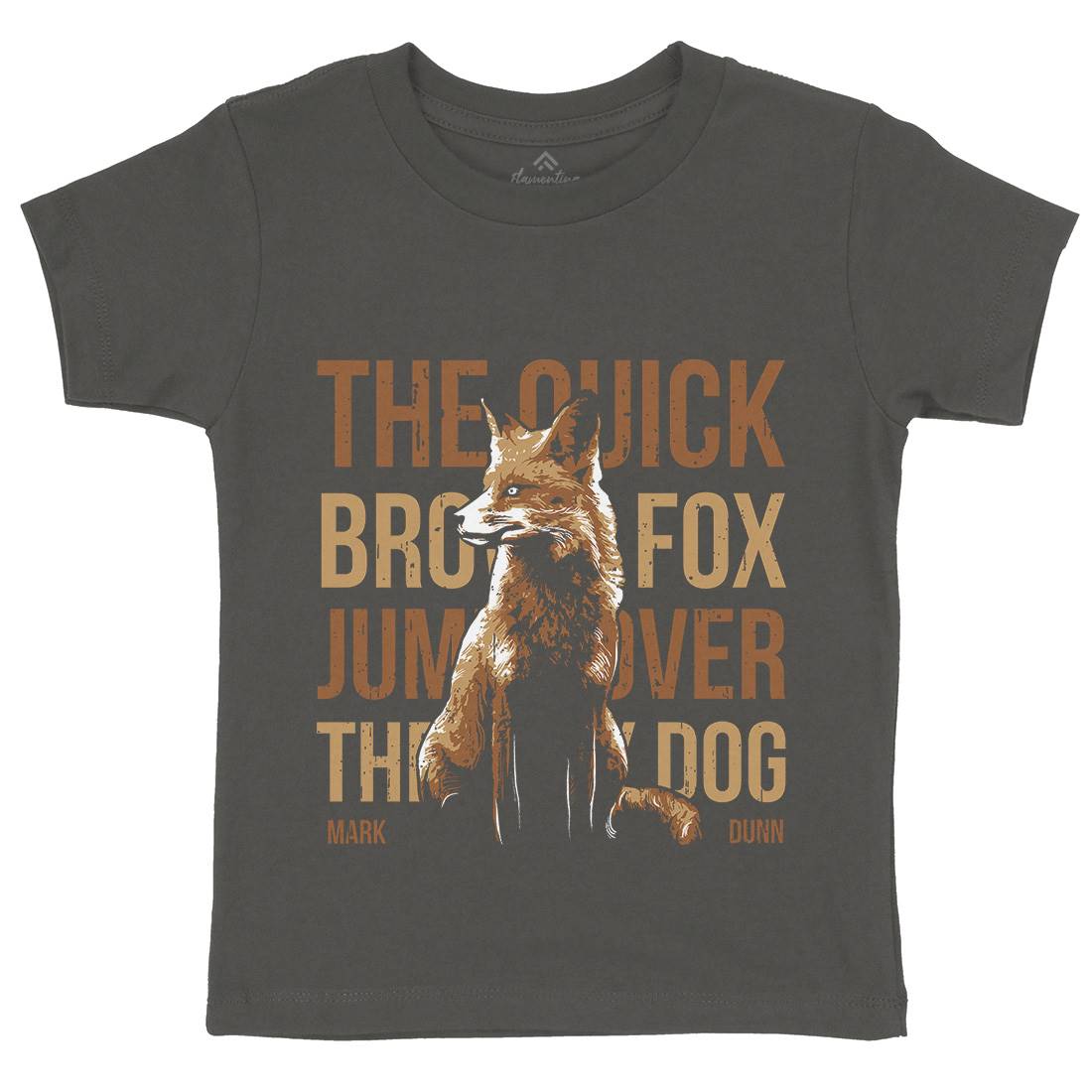 Fox Quick Kids Organic Crew Neck T-Shirt Animals B726