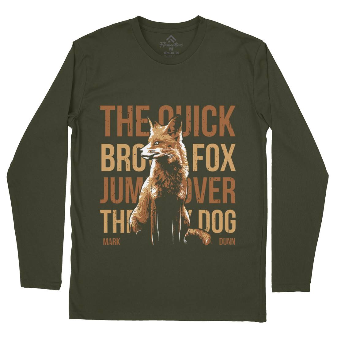 Fox Quick Mens Long Sleeve T-Shirt Animals B726