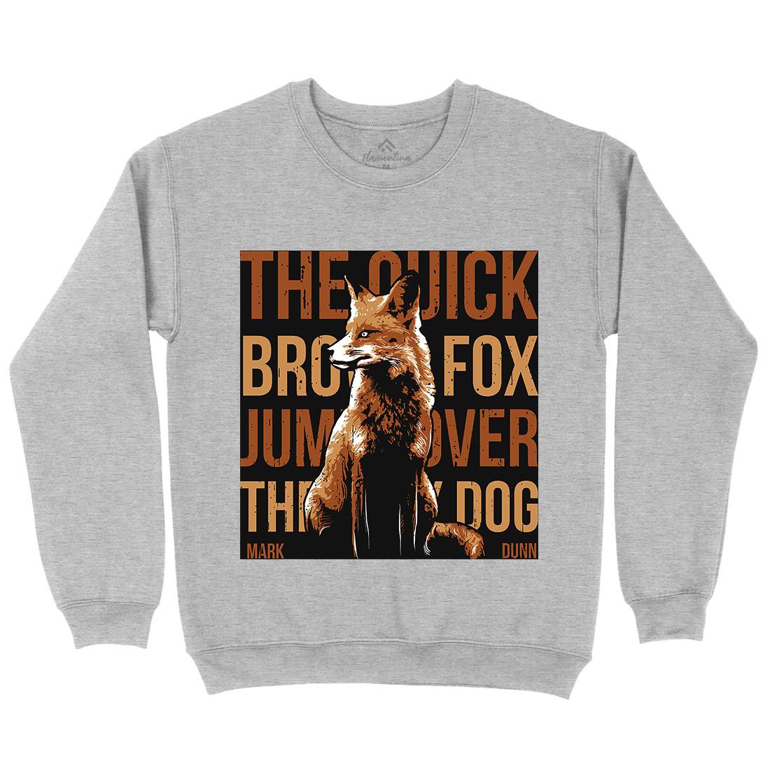 Fox Quick Mens Crew Neck Sweatshirt Animals B726