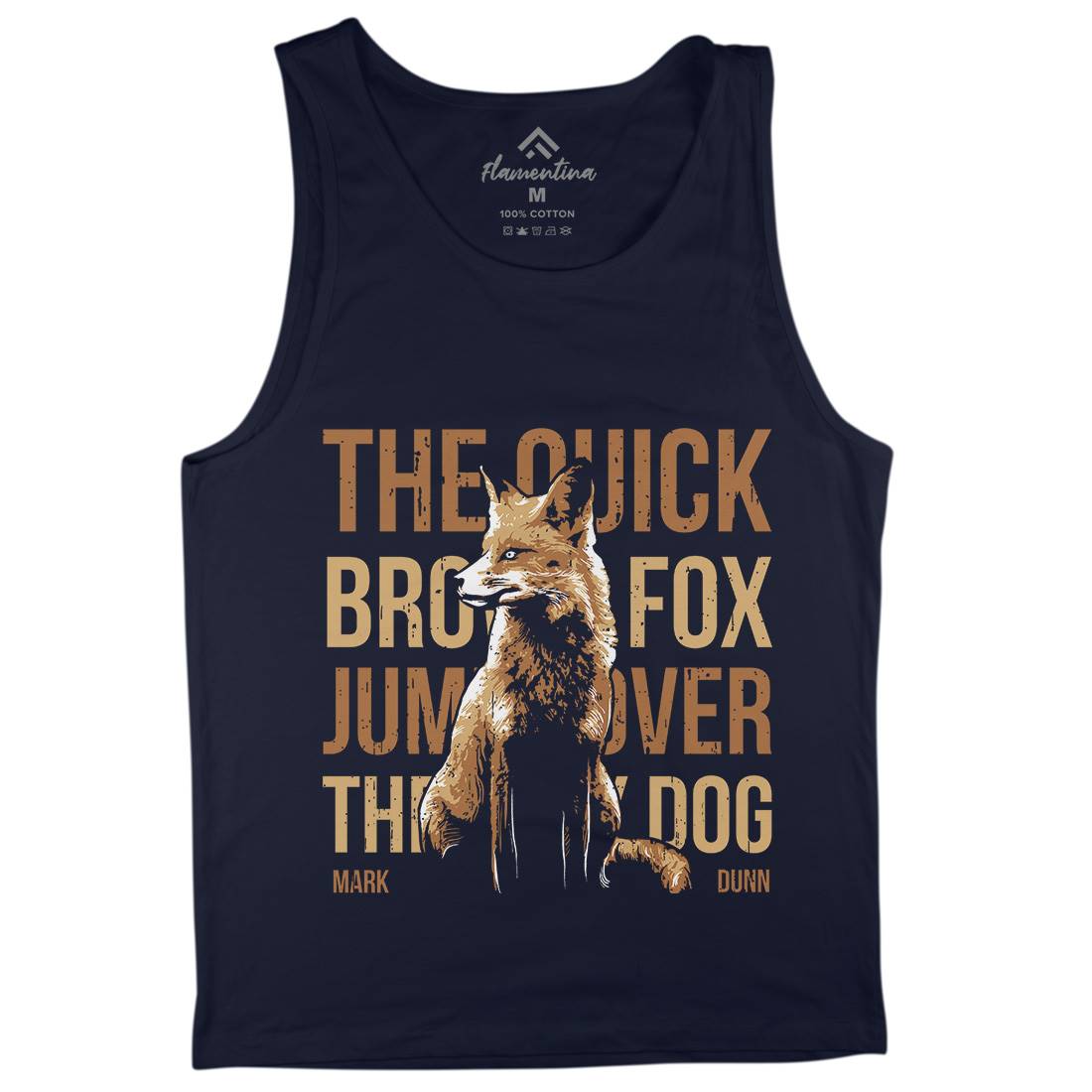 Fox Quick Mens Tank Top Vest Animals B726