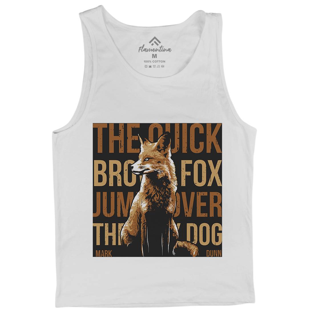 Fox Quick Mens Tank Top Vest Animals B726