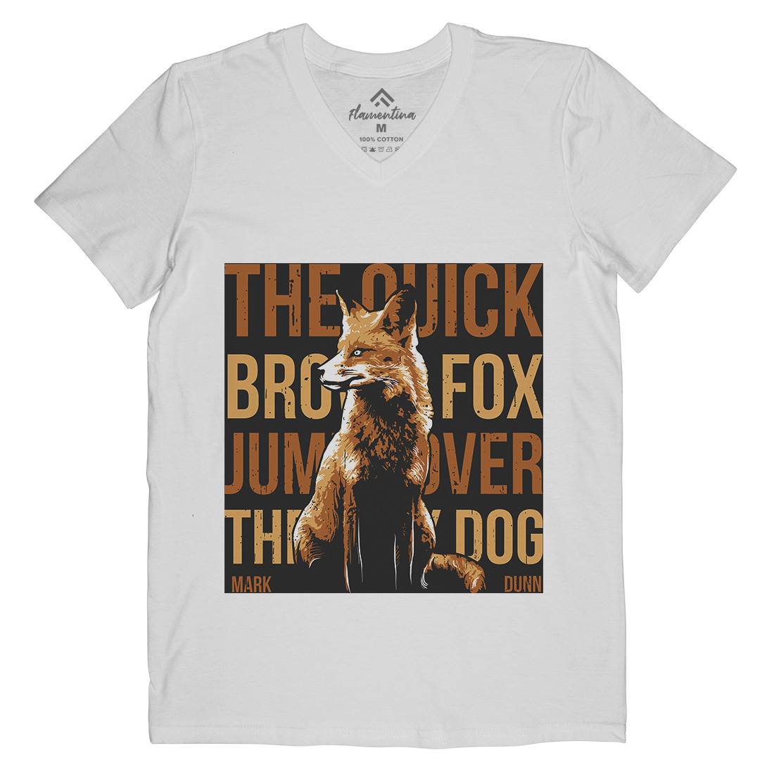 Fox Quick Mens V-Neck T-Shirt Animals B726