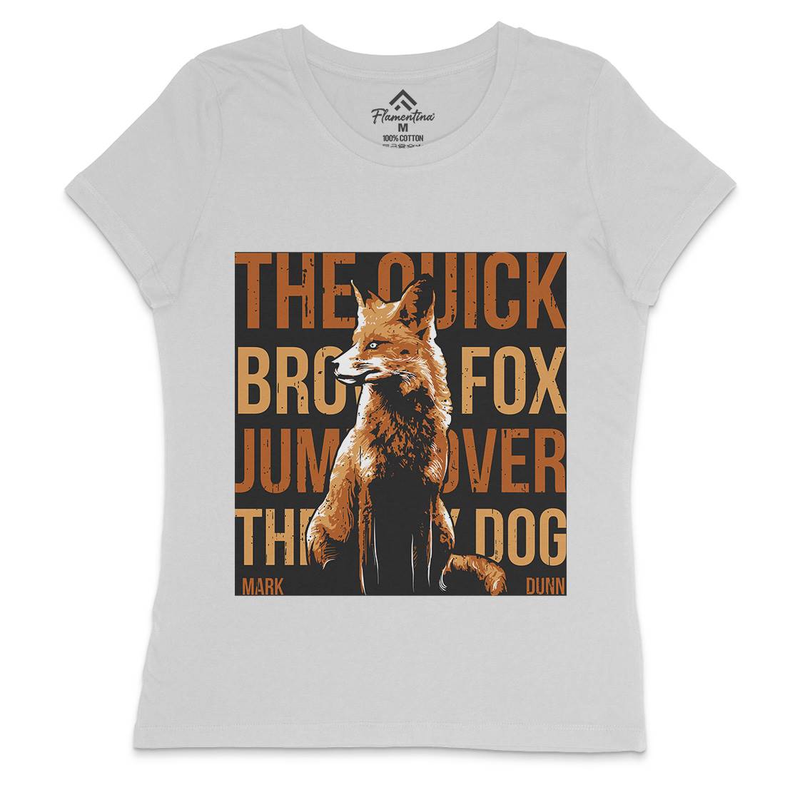 Fox Quick Womens Crew Neck T-Shirt Animals B726