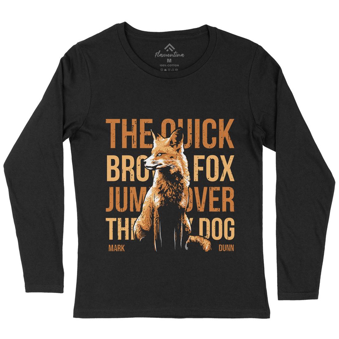 Fox Quick Womens Long Sleeve T-Shirt Animals B726