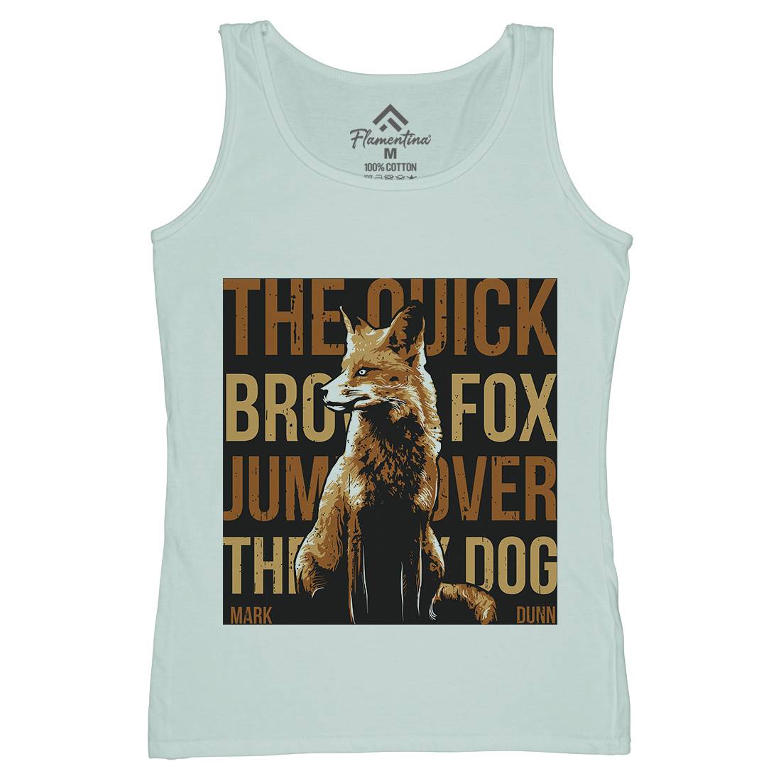 Fox Quick Womens Organic Tank Top Vest Animals B726