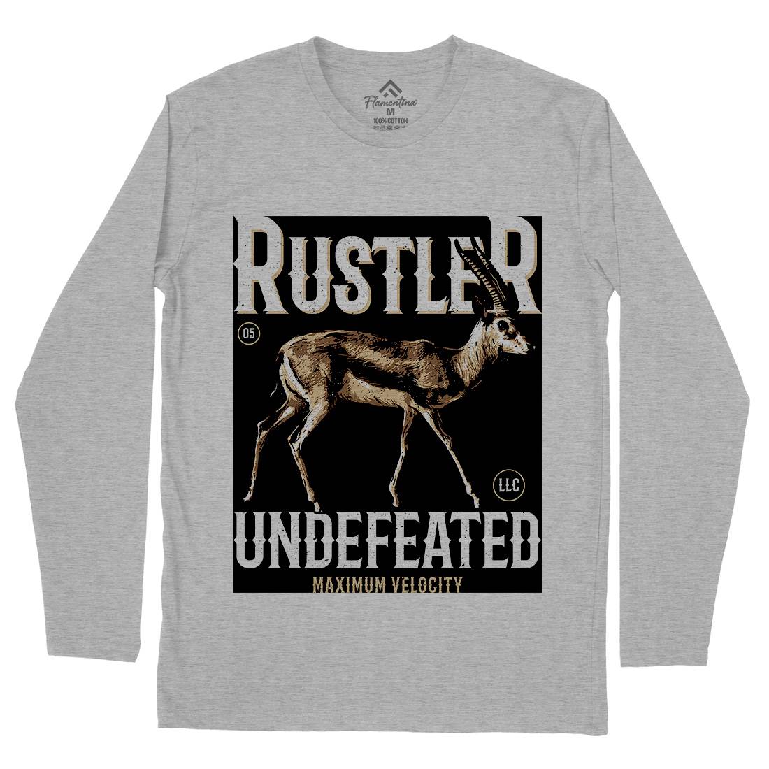 Gazelle Rustler Mens Long Sleeve T-Shirt Animals B727