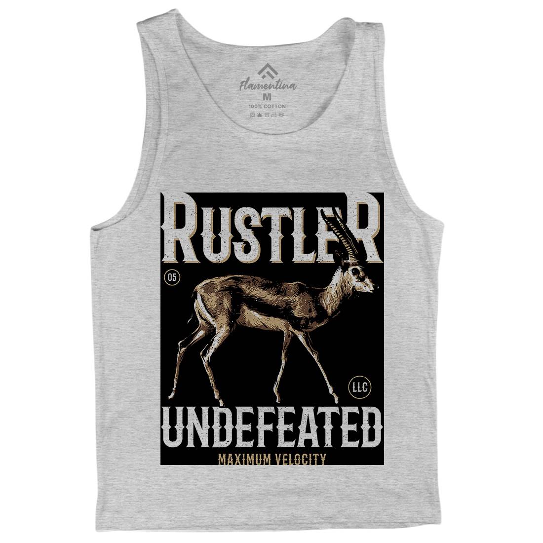 Gazelle Rustler Mens Tank Top Vest Animals B727