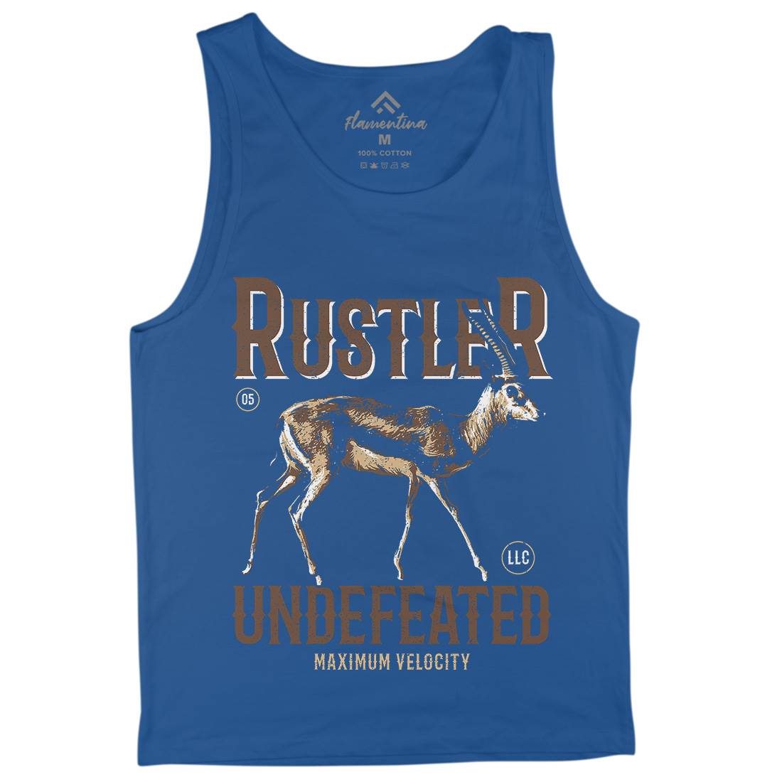 Gazelle Rustler Mens Tank Top Vest Animals B727