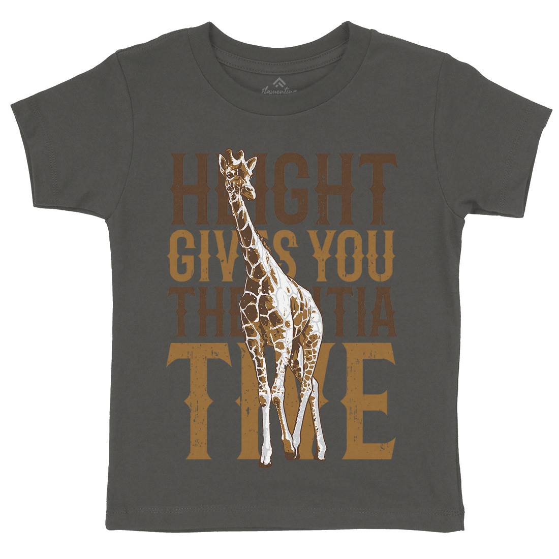 Giraffe Initiative Kids Organic Crew Neck T-Shirt Animals B729