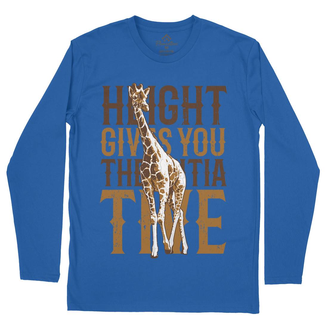 Giraffe Initiative Mens Long Sleeve T-Shirt Animals B729
