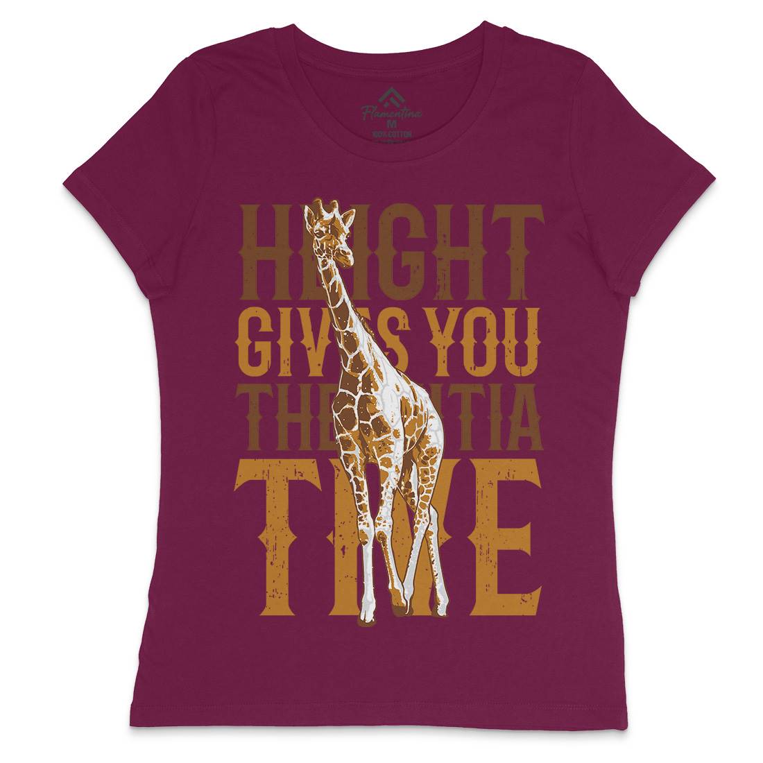 Giraffe Initiative Womens Crew Neck T-Shirt Animals B729