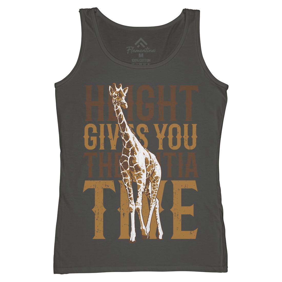 Giraffe Initiative Womens Organic Tank Top Vest Animals B729