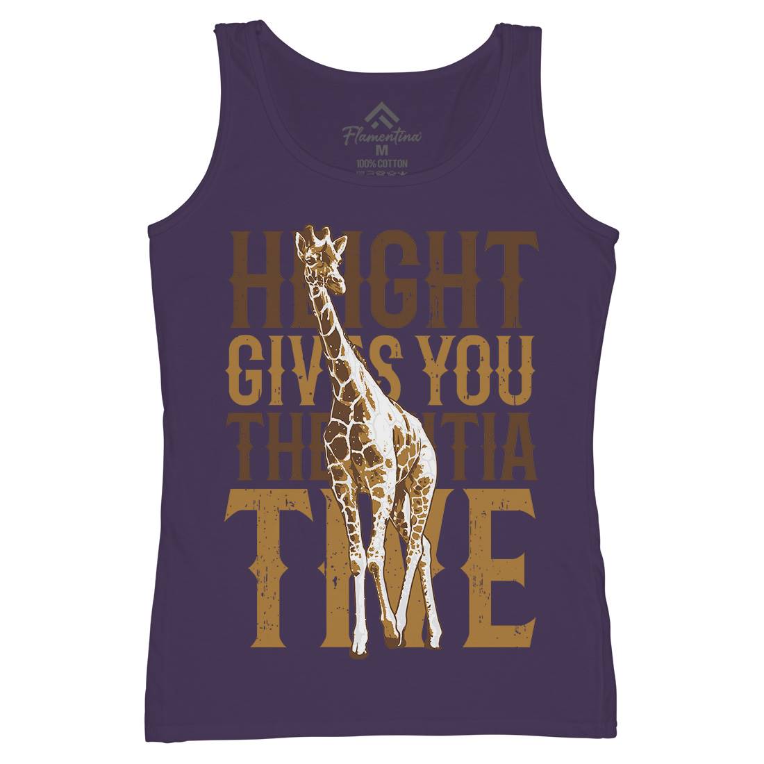 Giraffe Initiative Womens Organic Tank Top Vest Animals B729