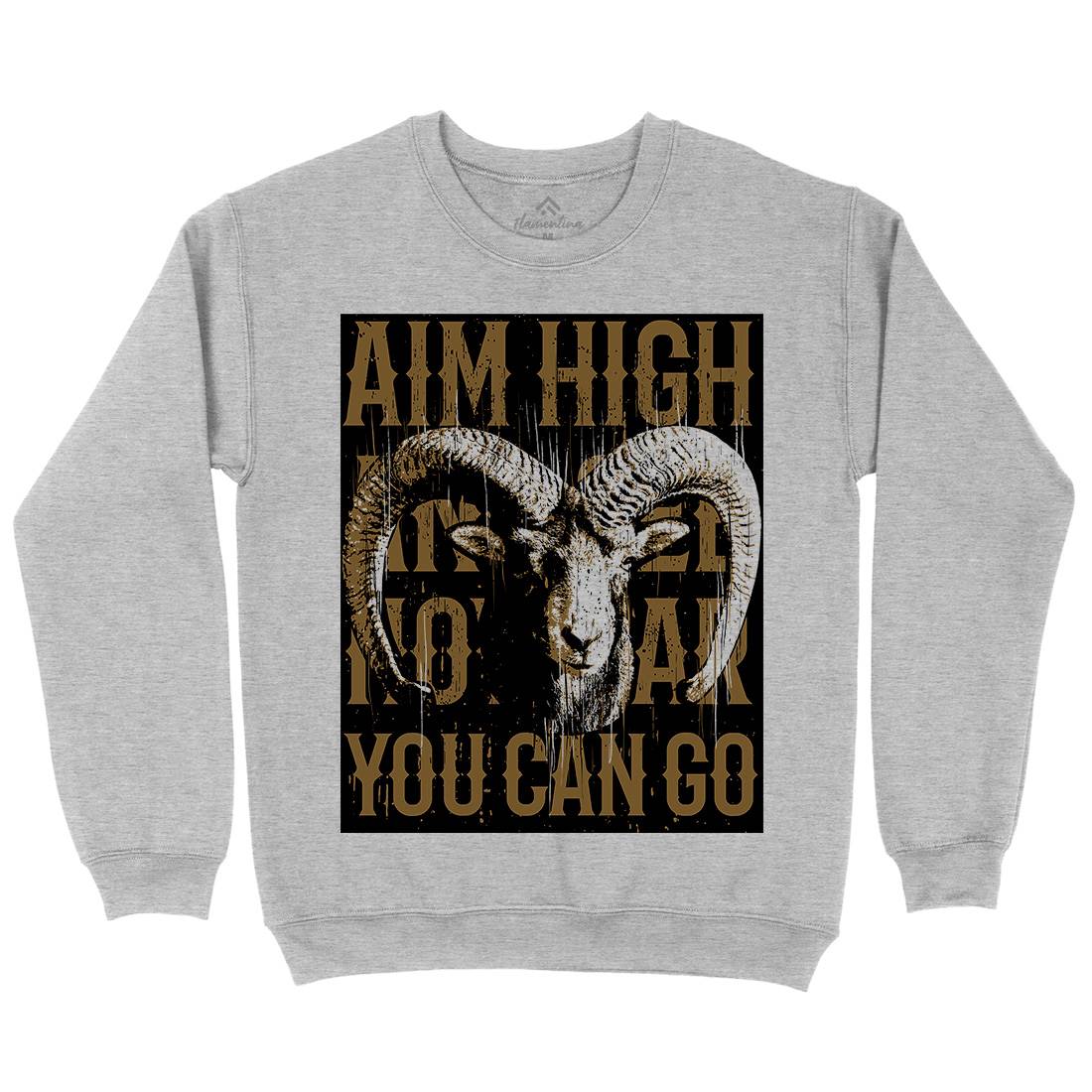 Goat High Mens Crew Neck Sweatshirt Animals B730