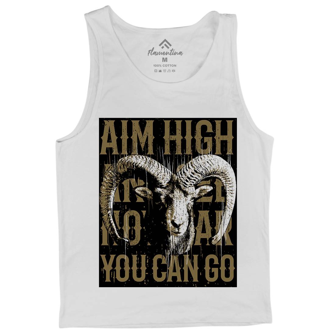 Goat High Mens Tank Top Vest Animals B730