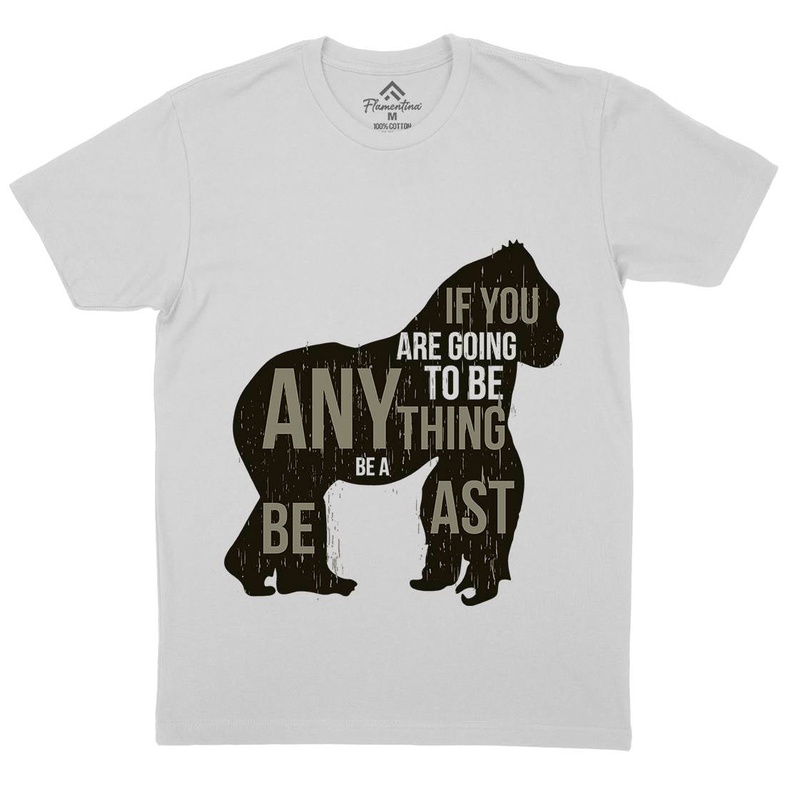 Gorilla Beast Mens Crew Neck T-Shirt Animals B731