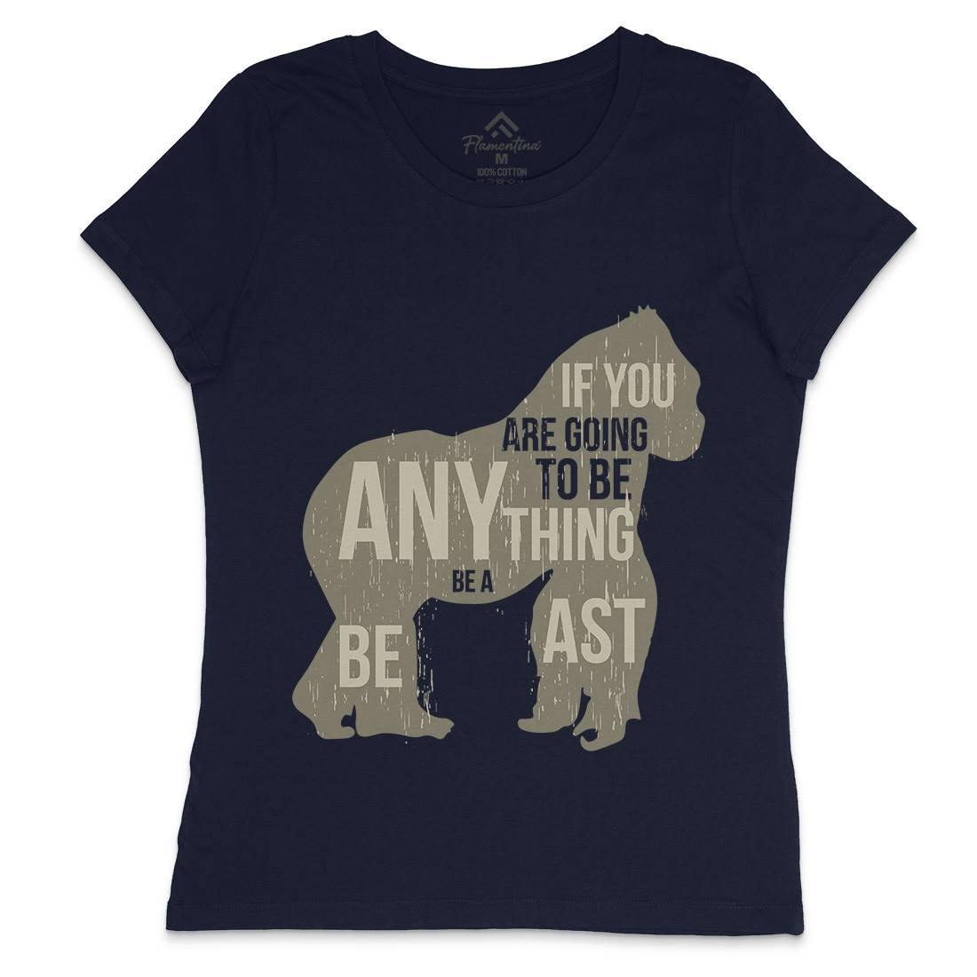 Gorilla Beast Womens Crew Neck T-Shirt Animals B731