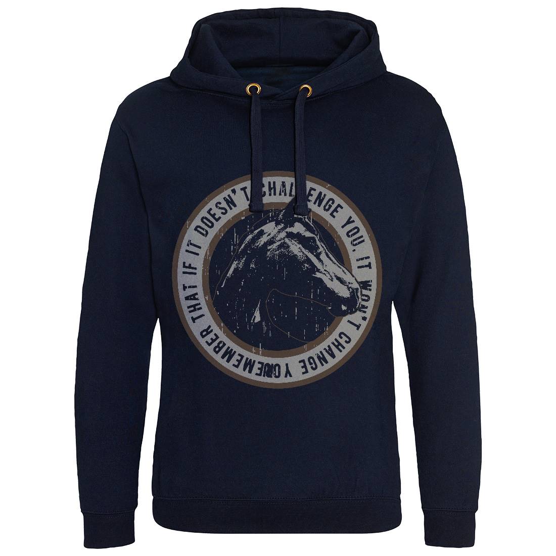 Horse Challenge Mens Hoodie Without Pocket Animals B732