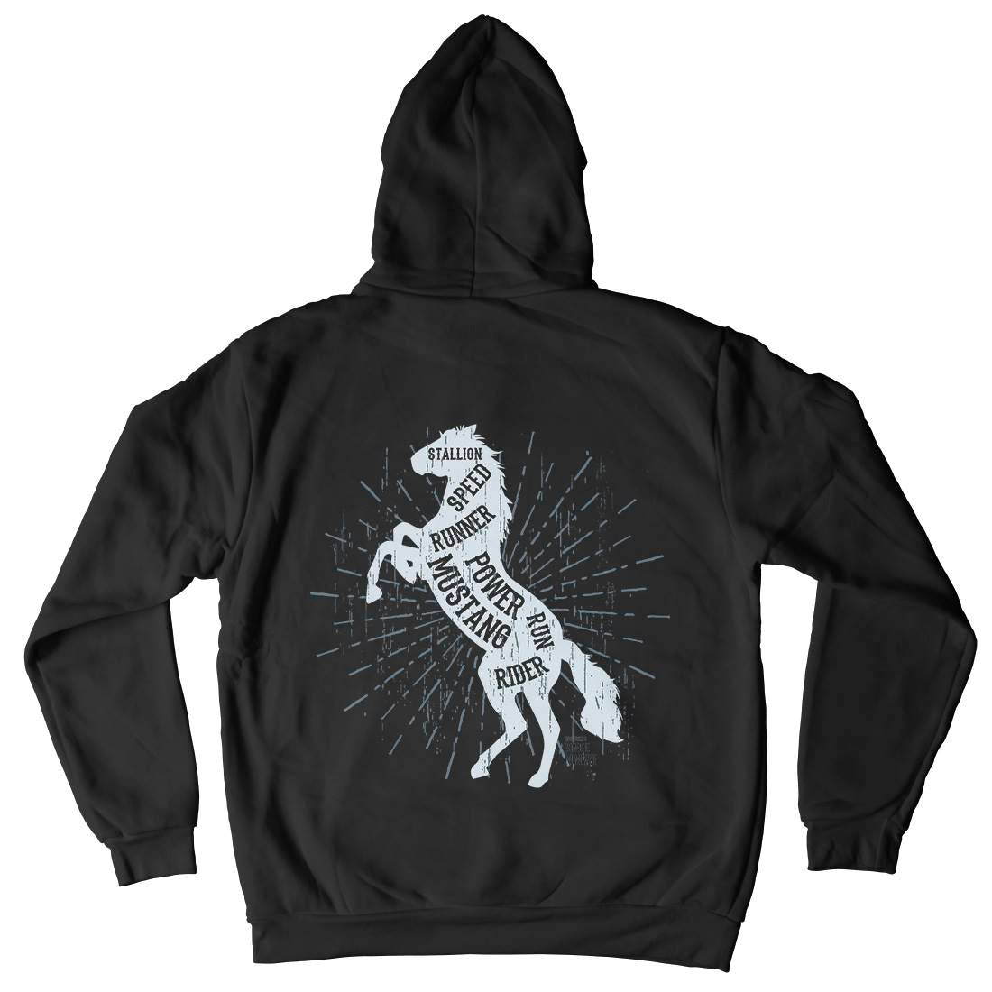 Horse Mustang Mens Hoodie With Pocket Animals B733