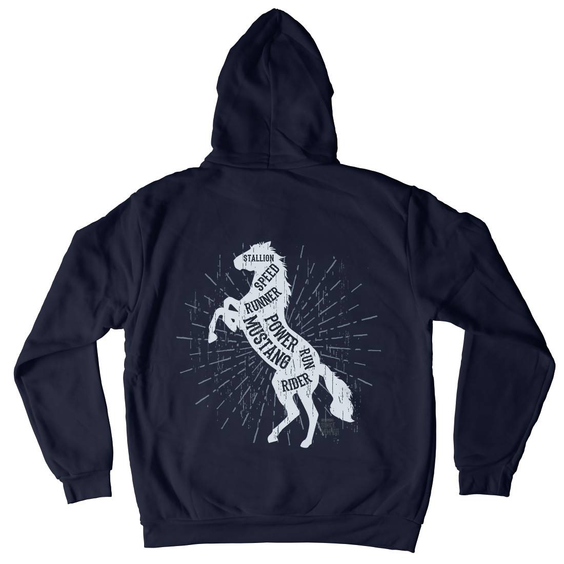 Horse Mustang Mens Hoodie With Pocket Animals B733