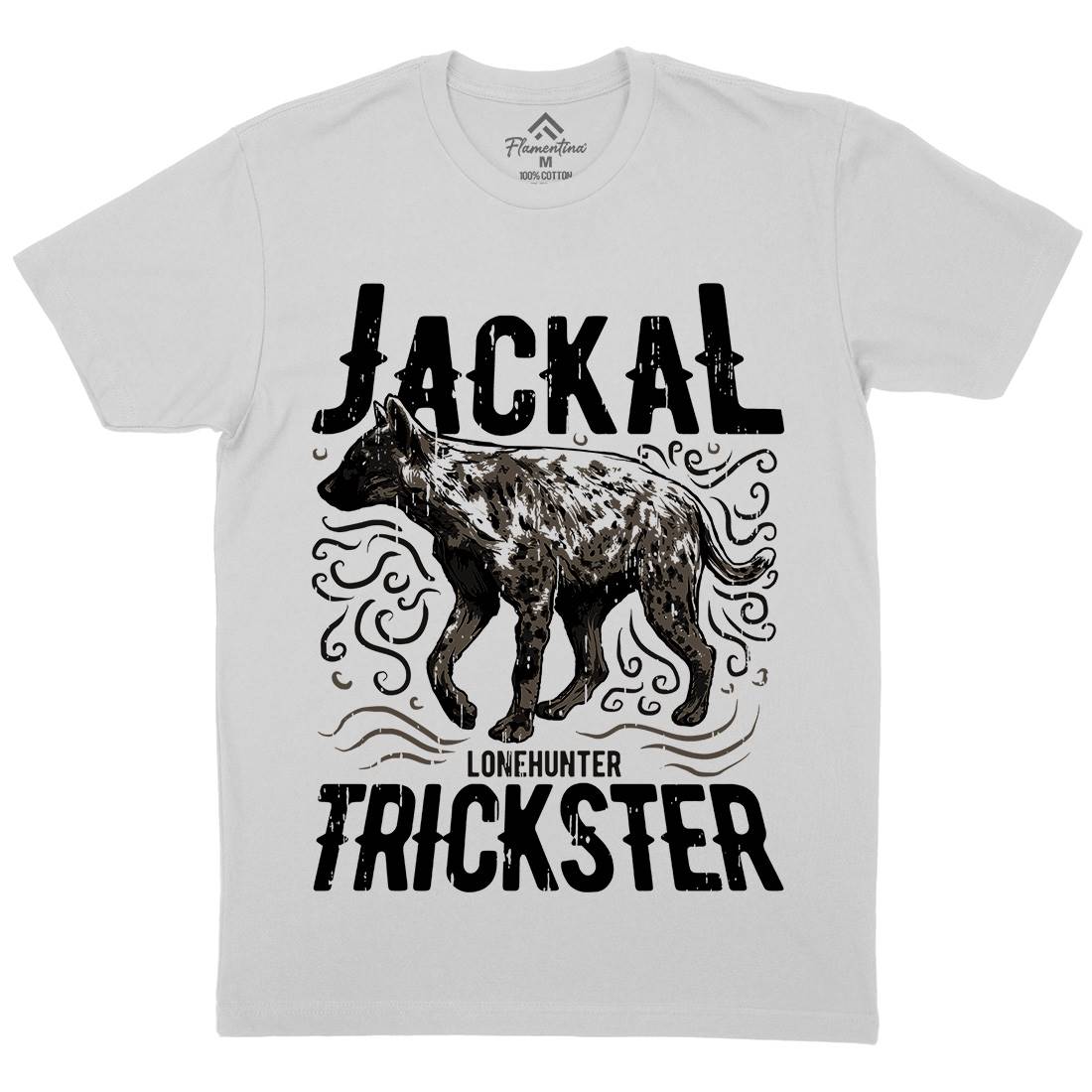 Jackal Hyena Mens Crew Neck T-Shirt Animals B734