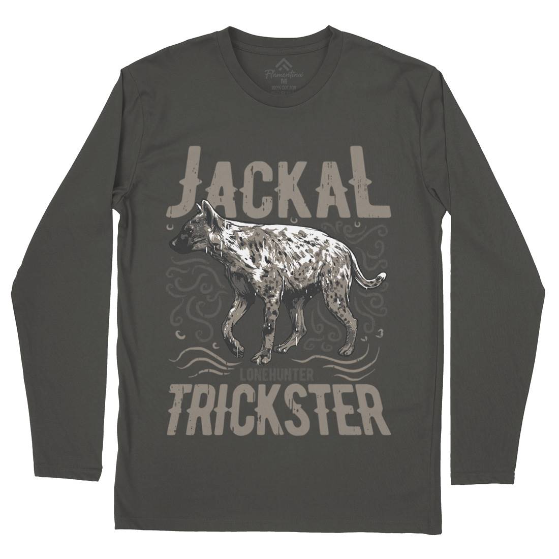 Jackal Hyena Mens Long Sleeve T-Shirt Animals B734