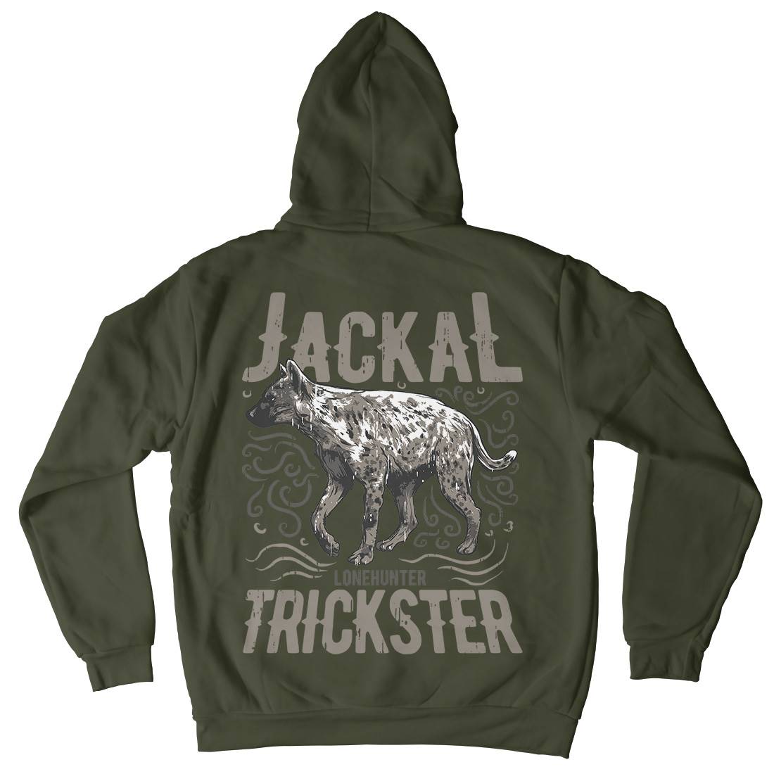 Jackal Hyena Kids Crew Neck Hoodie Animals B734