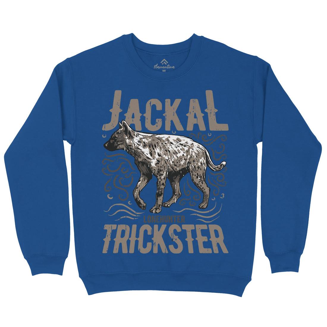 Jackal Hyena Mens Crew Neck Sweatshirt Animals B734