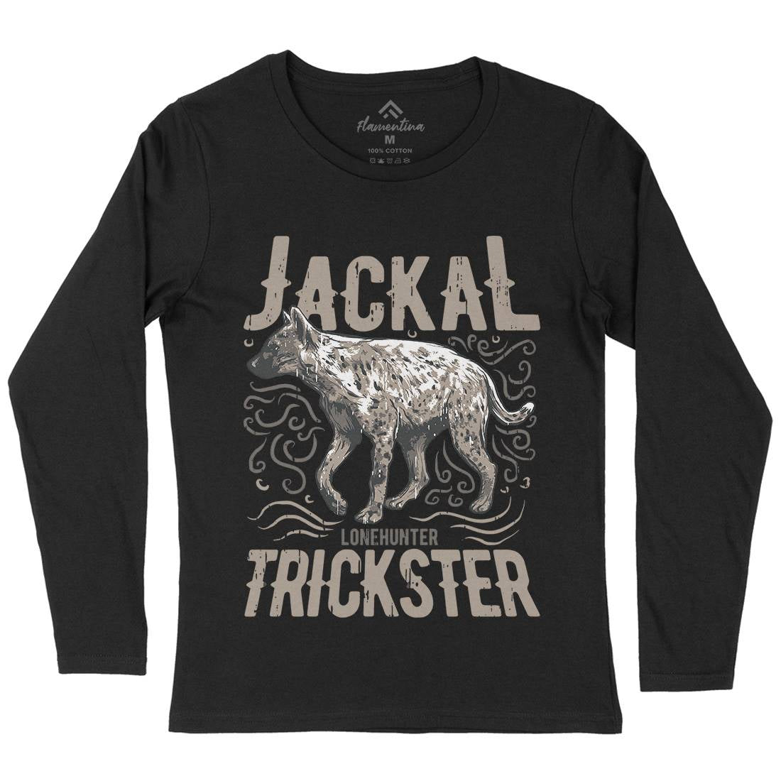 Jackal Hyena Womens Long Sleeve T-Shirt Animals B734