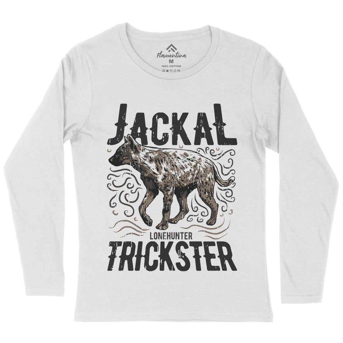 Jackal Hyena Womens Long Sleeve T-Shirt Animals B734