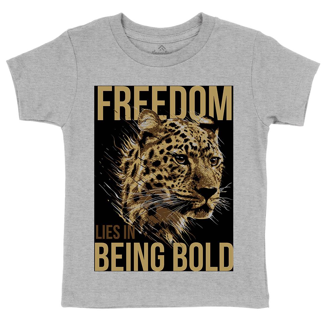 Leopard Kids Crew Neck T-Shirt Animals B735