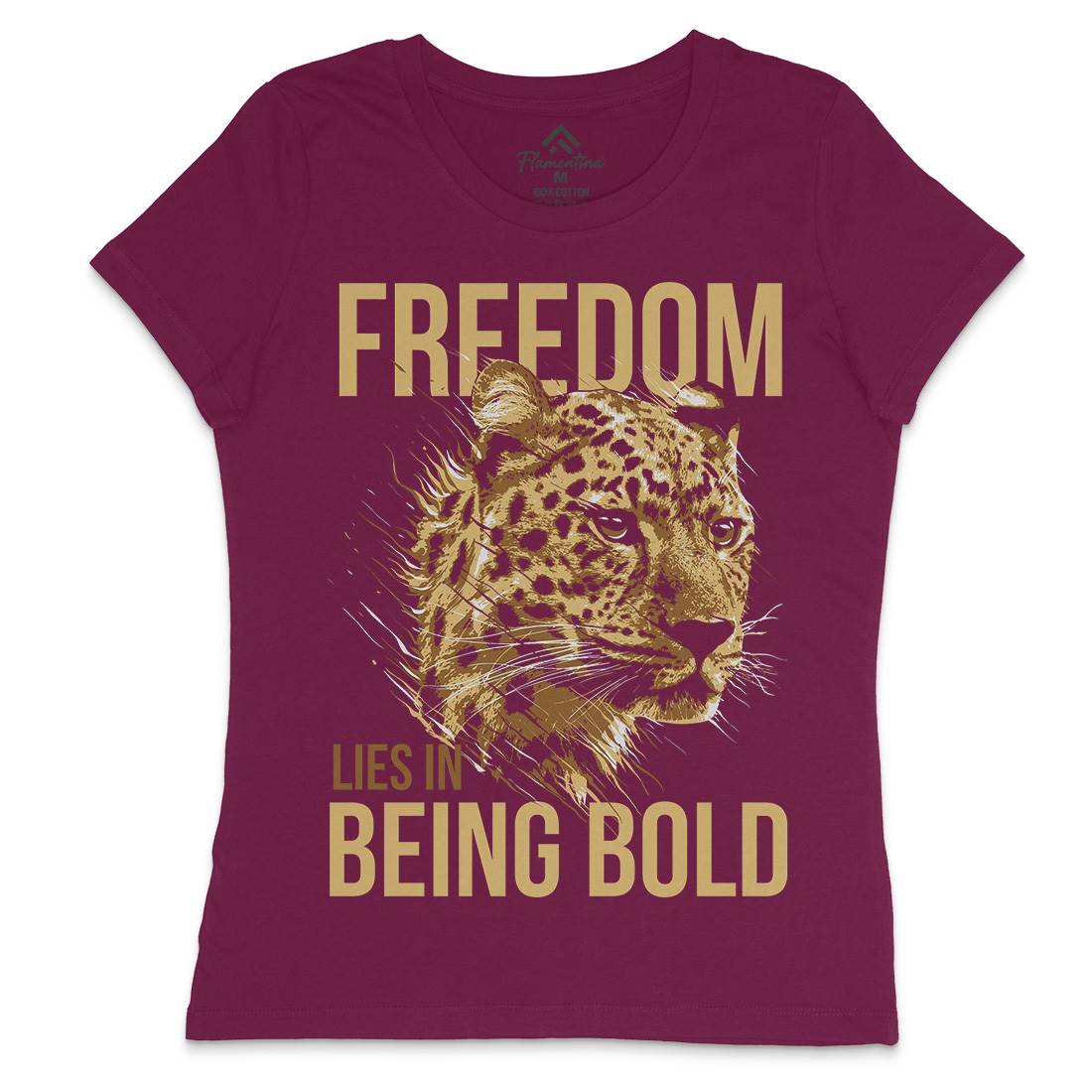 Leopard Womens Crew Neck T-Shirt Animals B735